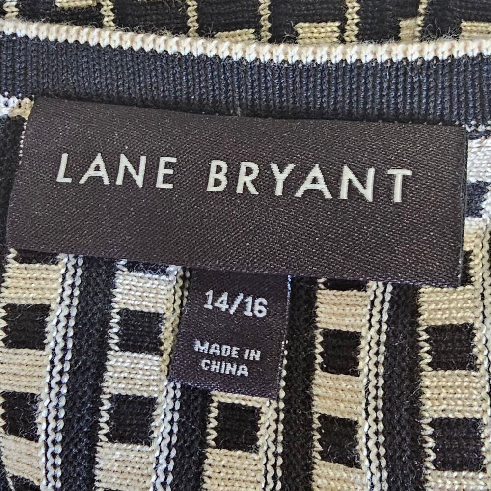 Lane Bryant Fit & Flare Sweater Dress Charcoal Size 14/16 - Picture 6 of 9